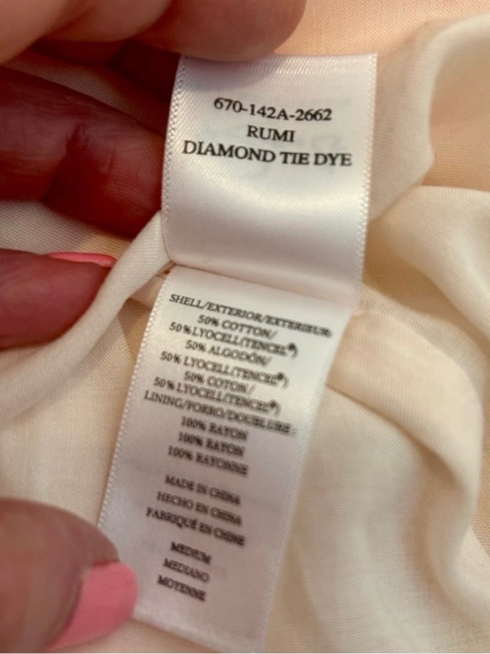 Rails Off White Maxi Dress with Pink & Yellow Tie-Dye - Picture 5 of 10